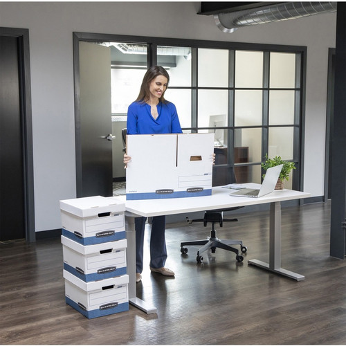 Bankers Box R-Kive File Storage Box - Internal Dimensions: 12" (304.80 mm) Width x 15" (381 mm) Depth x 10" (254 mm) Height - External (07243)