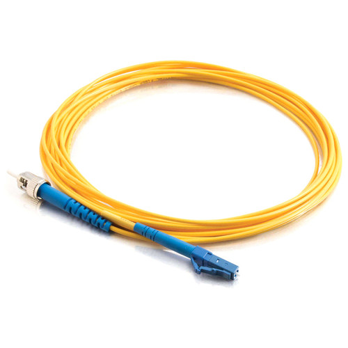 C2G Fiber Optic Simplex Patch Cable - 16.4 ft (5 m) Fiber Optic Network Cable - First End: 1 x LC - Male - Second End: 1 x ST - Male - (37116)