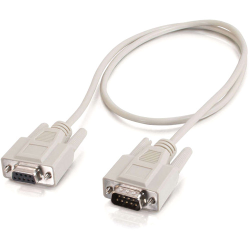 C2G RS-232 Serial Extension Cable - DB-9 Male - DB-9 Female - 0.91m - Beige (25201)