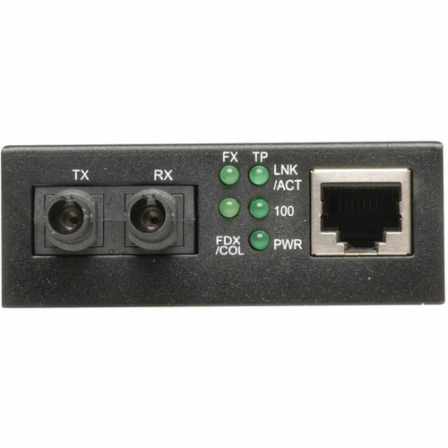 Tripp Lite N784-001-ST UTP to Fiber Media Converter - 1 x RJ-45 , 1 x ST Duplex - 10/100Base-TX, 100Base-FX (N784-001-ST)