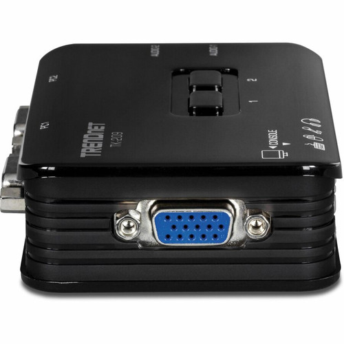 TRENDnet 2-Port USB KVM Switch and Cable Kit with Audio, Manage Two PCs, USB 1.1, Hot-Plug, Auto-Scan, Hot-Keys, Windows & Linux - USB (Fleet Network)