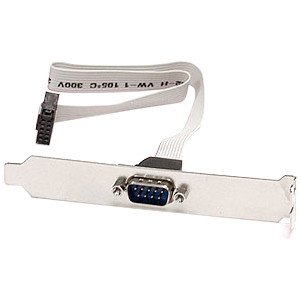 Supermicro 9-pin Serial Port Cable with Low-Profile Bracket - 1.6 ft Serial Data Transfer Cable - First End: 1 x 9-pin DB-9 Serial - (Fleet Network)