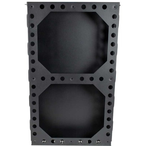 Rack Solutions 2U Secure Wallmount Rack - For LAN Switch - 2U Rack Height x 19" (482.60 mm) Rack Width - Wall Mountable - Black Powder (Fleet Network)