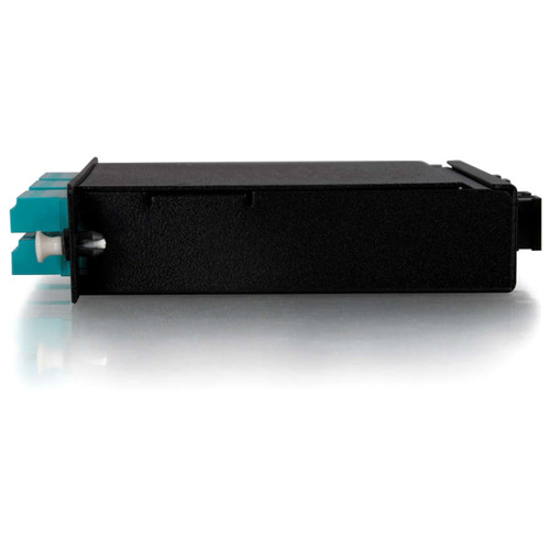 C2G Q-Series Quiktron 24-Port MTP-LC Network Patch Panel - 24 x MTP - 24 Port(s) - 24 x RJ-11 - 24 x MT Port(s) - Black (39136)