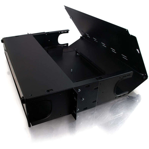 C2G 2u 6-Panel Rackmount Fiber Optic Enclosure (TAA Compliant) - 2U Rack Height - Steel (39102)