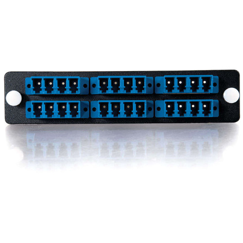 Q-Series Quiktron Quad 24 Port Fiber Optic Patch Panel With LC Ports And RJ11 Network RJ-11 S X 31119