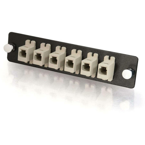 C2G Quiktron Q-Series 6-Pack, MTRJ, MM/SM (12 Fiber Optics) MTRJ Adapter Panel - 12 x MT-RJ - 12 Port(s) - 12 x RJ-11 (Fleet Network)