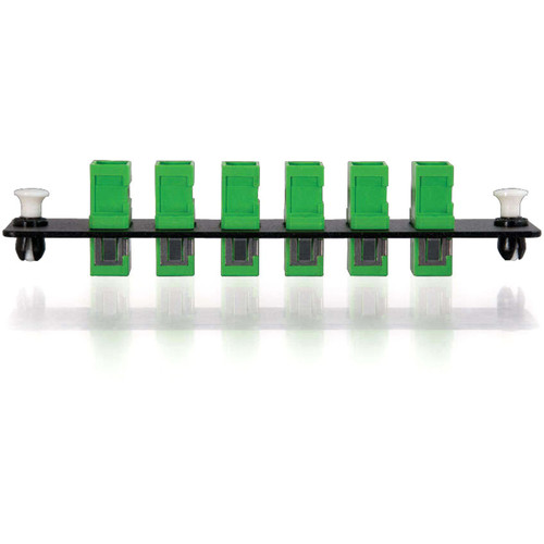 C2G Q-Series 31111 Quiktron Multimedia Fiber Optic Patch Panel - 6 x SC - 6 Port(s) - 6 x RJ-11 - 6 x - Beige (31111)