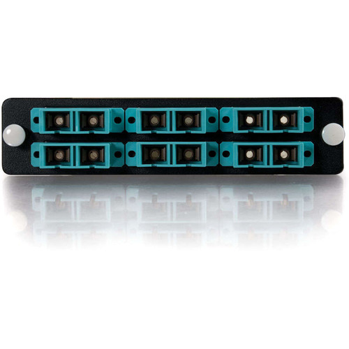Q-Series Duplex Fiber Optic Patch Panel 12 SC Ports For Rack Or Wall Mount RJ-11 Port S X 31103