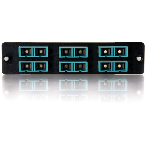 Q-Series Duplex Fiber Optic Patch Panel 12 SC Ports For Rack Or Wall Mount RJ-11 Port S X 31103