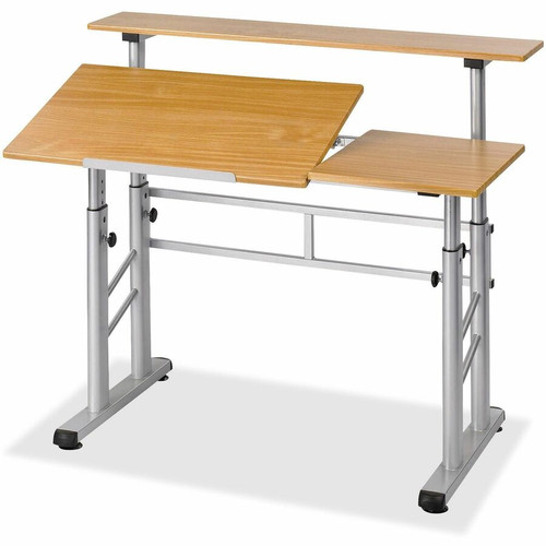 Safco Height-Adjustable Split Level Drafting Table - Rectangle Top - Height Adjustable - 26.5" (673.10 mm) to 37.3" (946.15 mm) - - - (Fleet Network)