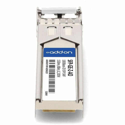 AddOn SFP-GE-Z-AO Cisco SFP-GE-Z Compatible TAA 1000Base-ZX SFP Transceiver - SMF - 1550nm - 80km - LC - DOM