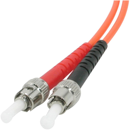 C2G Fiber Optic Duplex Patch Cable - Plenum Rated - 9.8 ft (3 m) Fiber Optic Network Cable - First End: 2 x ST - Male - Second End: 2 (37942)