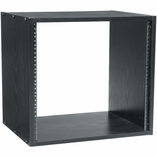 Middle Atlantic RK Series 12RU Black Laminate Rack - 15.9in Depth - Black Laminate - Wood (Fleet Network)