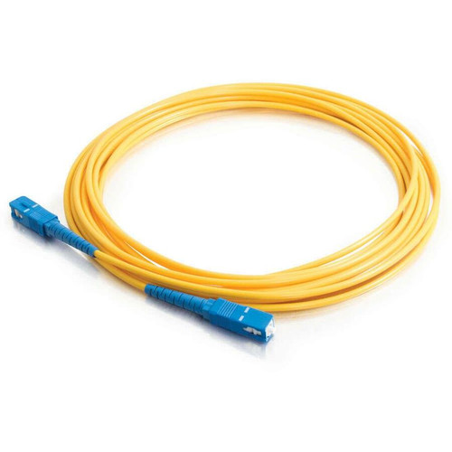 C2G Fiber Optic Simplex Patch Cable - LSZH - 49.2 ft (15 m) Fiber Optic Network Cable - First End: 1 x SC Network - Male - Second End: (34975)
