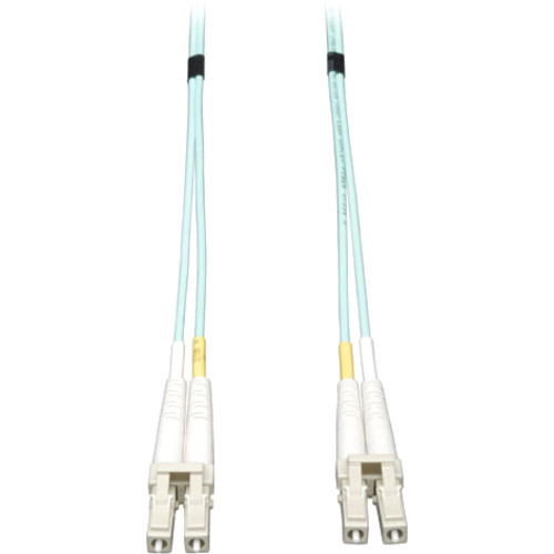 Tripp Lite series Aqua Duplex Fiber Patch Cable - 164 ft (49.99 m) Fiber Optic Network Cable - First End: 2 x LC Network - Second End: (Fleet Network)