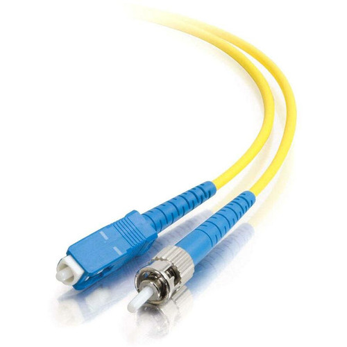 C2G Fiber Optic Simplex Patch Cable - 29.5 ft Fiber Optic Network Cable - First End: 1 x SC Network - Male - Second End: 1 x ST - Male (Fleet Network)