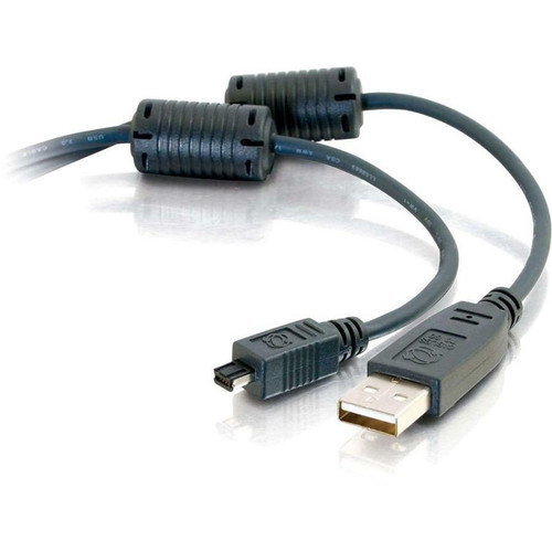 C2G USB Camera Cable - 6.6 ft USB Data Transfer Cable - First End: 1 x 4-pin USB 2.0 Type A - Male - Second End: 1 x 4-pin Mini USB B (Fleet Network)