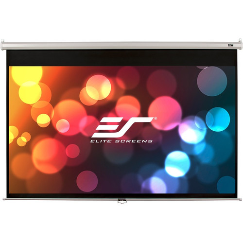 Elite Screens Manual M135XWV2 135" (3429 mm) Manual Projection Screen - Front Projection - 4:3 - MaxWhite - 81" (2057.40 mm) Height x (Fleet Network)