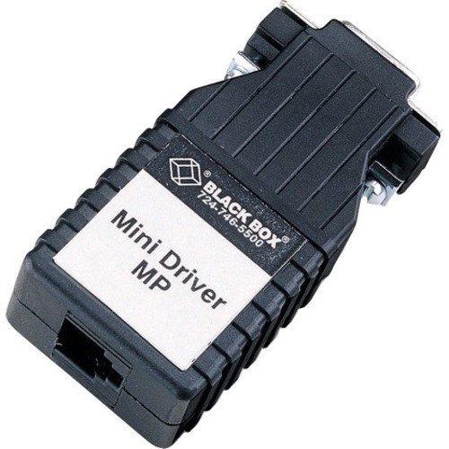 Black Box Mini Driver Async RS232 Extender over CATx - DB9 Female to Terminal Block - 26246.72 ft (8000000 mm) Extended Range (Fleet Network)
