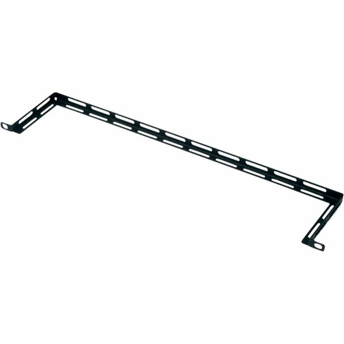 Middle Atlantic LBP Horizontal 4in Offset L-Shaped Rack Cable Management Lace Bar - 10 Pack  - Cable Organizer - Black - 19" Panel - (Fleet Network)