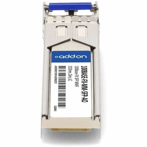AddOn 100BASE-FX-MM-SFP-AO 100Base-FX SFP Transceiver - MMF - 1310nm - 2km - LC - DOM - TAA Compliant