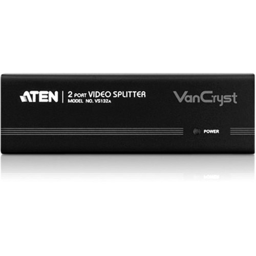 Aten VGA Video Splitter 1 To 2 High Resolution Support For SVGA XGA UXGA HD-15 QXGA In Out X VS132A