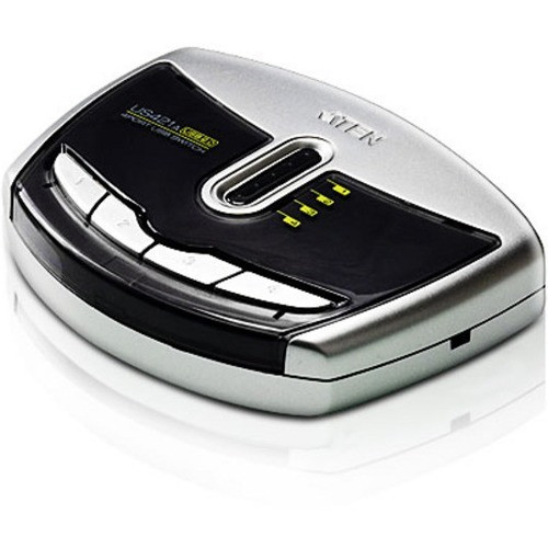 ATEN 4-Port USB 2.0 Peripheral Switch - USB 2.0 - External - 5 USB Port(s) - 5 USB 2.0 Port(s) (Fleet Network)