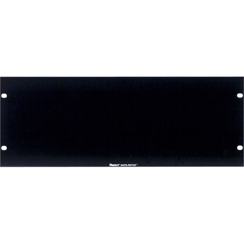 Panduit 4RU Horizontal Rack Filler Panel - Steel - Black - 4U Rack Height - 1 - 6.97" (177.04 mm) Height x 19" (482.60 mm) Width (Fleet Network)