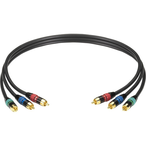 Black Box Component Video Cable - 50 ft Component Video Cable for Video Device, TV, Plasma, DVD, VCR - First End: 3 x Component Video (Fleet Network)