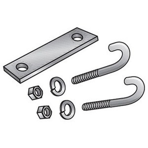 Black Box RM662 Ladder Rack J-Bolt Kit - 2 / Pack (Fleet Network)