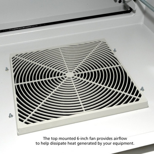 Black Box ClimateCab Wallmount Enclosure Rack Height 19 Inch Width Beige Steel Compact Cooling Ready Maximum Weight Lb Mm G X RMW5100AF