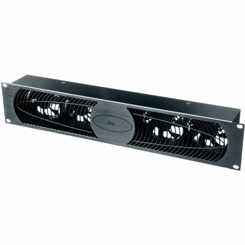 Middle Atlantic UQFP Series Intake Only Fan Panel - 100 CFM Fan Panel - 4 Fan - 120 V AC748.1 gal/min (2831684.66 mL/min) - Black (Fleet Network)