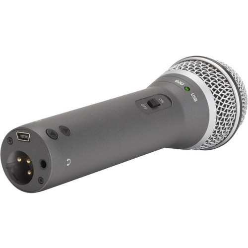 Samson Q2U Rugged Wired Dynamic Microphone - Gray - 6.6 ft - Mono - 50 Hz to 15 kHz - 32 Ohm -54 dB - Cardioid, Uni-directional - - (SAQ2U)