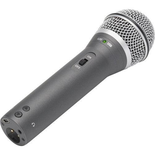 Samson Q2U Rugged Wired Dynamic Microphone - Gray - 6.6 ft - Mono - 50 Hz to 15 kHz - 32 Ohm -54 dB - Cardioid, Uni-directional - - (SAQ2U)
