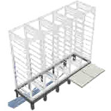 Middle Atlantic RIB Floor Support Angle - Black - Steel (Fleet Network)