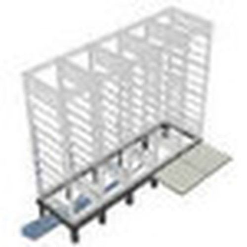 Middle Atlantic Floor Support Angle Black Steel Reinforced Mounting Bracket 36 Inch Compatible ANGLE-5-36