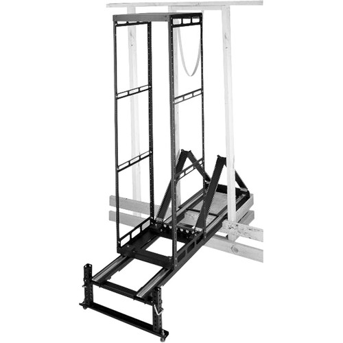 Middle Atlantic Rack Frame - 11U Rack Height x 19" (482.60 mm) Rack Width - Black - Steel - 650 lb (294835.04 g) Maximum Weight (Fleet Network)