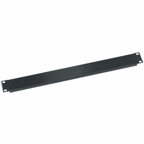Middle Atlantic 1RU Flanged Aluminum Rack Blank Panel - Brushed Black - 1.75" (44.45 mm) Height x 19" (482.60 mm) Width x 19" (482.60 (Fleet Network)