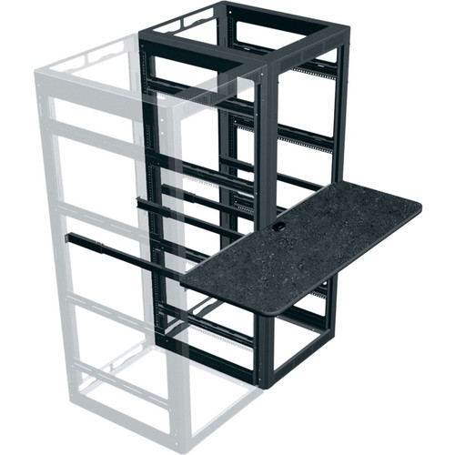 Middle Atlantic WS Rack Shelf - 2U Rack Height18" (457.20 mm) Rack Depth - Rack-mountable - Black - Laminate, Graphite (Fleet Network)