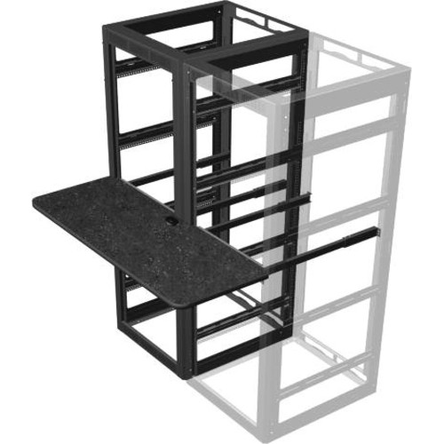 Middle Atlantic Work Surface - Black, Graphite, Laminated Top (Fleet Network)