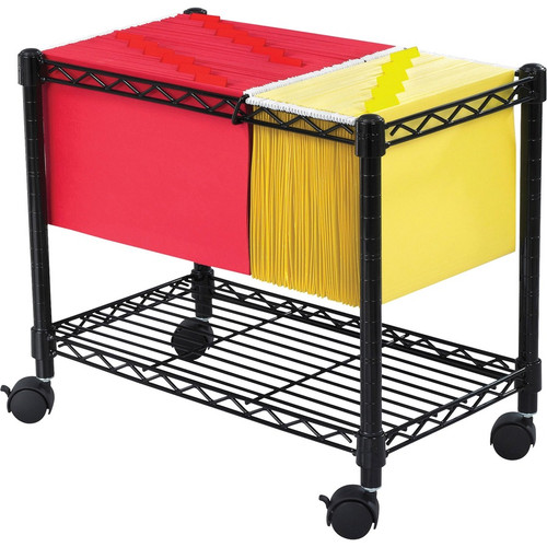 Safco Wire Mobile File - 300 lb (136077.71 g) Capacity - 4 Casters - 2" (50.80 mm) Caster Size - Steel - 14" (355.60 mm) Width x 24" x (Fleet Network)