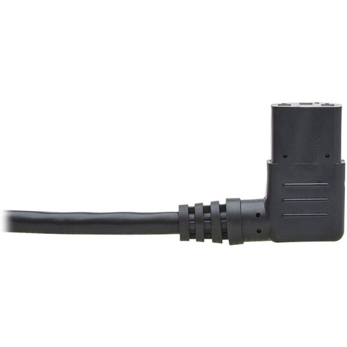 Tripp Lite 2 Ft To Right Angle Power Extension Cord 10 A 18 AWG For Computer Printer Server Monitor 18AWG P004-002-13RA