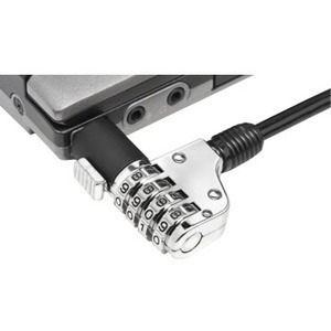 Noble Universal 4 Dial Anti Theft Notebook Lock - Combination Lock - Galvanized Steel - 1829mm (Fleet Network)