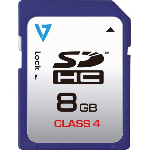 V7 VASDH8GCL4R-1N 8 GB Class 4 SDHC - 8GB Class 4 SDHC Card (Fleet Network)