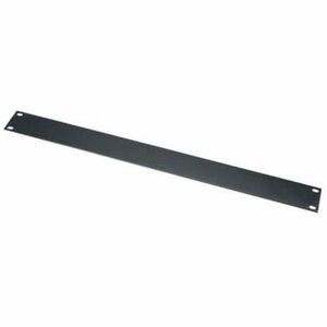 Middle Atlantic 1RU Blank Rack Panel - Steel Blank Panel - Flat Black Powder Coat - Steel - Black Powder Coat - 1U Rack Height - 1.75" (Fleet Network)