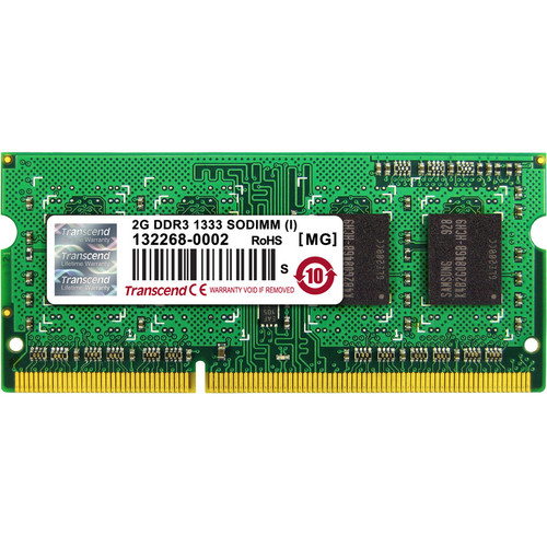 Transcend TS256MSK64V3N 2GB DDR3 SDRAM Memory Module - For Notebook - 2 GB (1 x 2GB) - DDR3-1333/PC3-10666 DDR3 SDRAM - 1333 MHz - - - (Fleet Network)