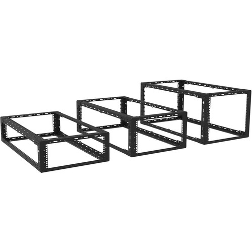 Rack Solutions 119-1752 Wall Mount Rack Frame - 12U Rack Height - Black - 300 lb (136077.71 g) Maximum Weight Capacity (119-1752)