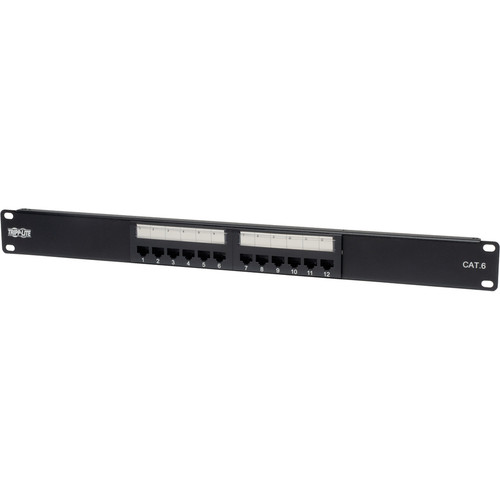 Tripp Lite 24-Port Cat6 Cat5 Patch Panel Rackmount 568A/B 110 Punch down RJ45 0.5URM - 24 x RJ-45, 110 - 24 Port(s) - 24 x RJ-45 - 24 (N252-024-HU)