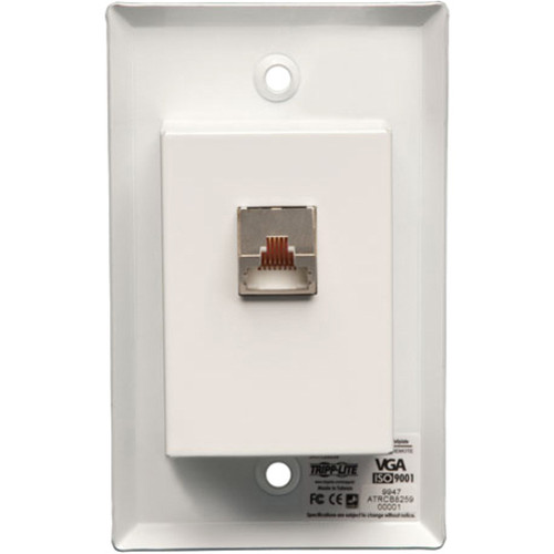 Tripp Lite series B132-100A-WP-1 TAA/GSA Compliant Wallplate Video Console - 1 Input Device - 1 Output Device - 1000 ft (304800 mm) - (Fleet Network)